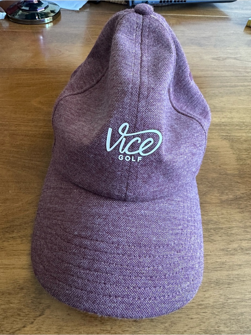 Vice Golf Adjustable Hat Rinsed Heather Red Burgundy